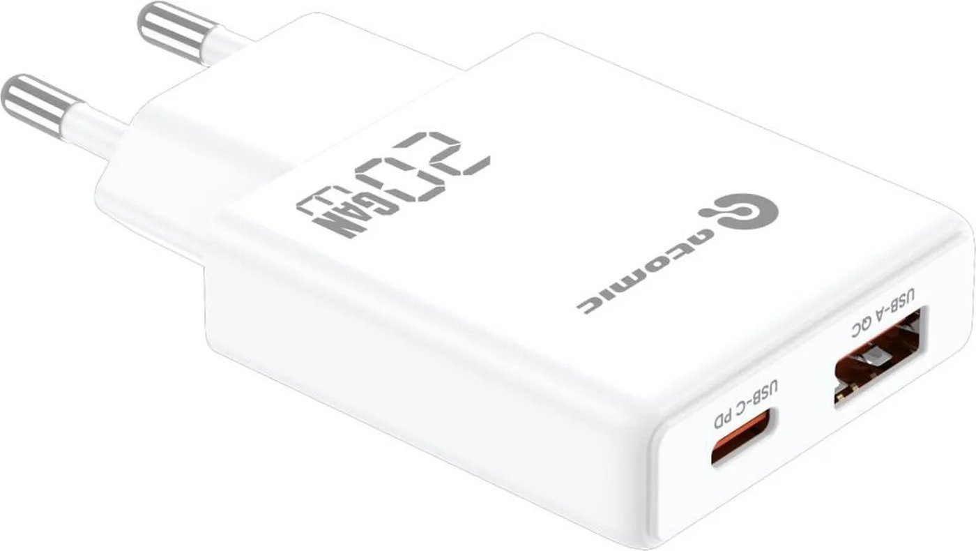 Сетевое зарядное Atomic Blade G203 GAN 20W Lightning (белый)