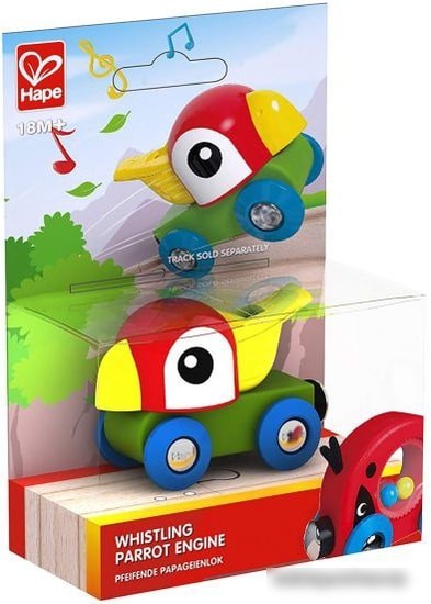 Развивающая игрушка Hape Свистящий попугайчик E3808