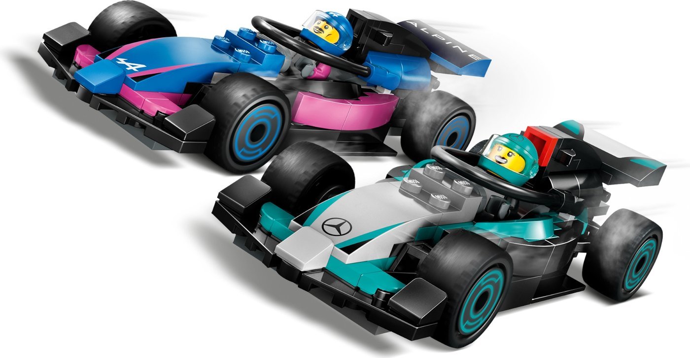 Конструктор LEGO City 60444 Гараж F1 Mercedes-AMG и Alpine
