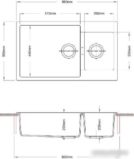 Кухонная мойка Longran Enigma ENG860.500 15 (колорадо)