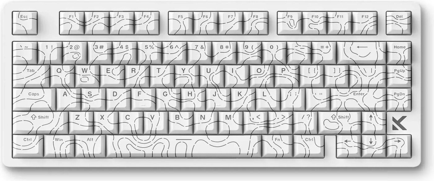 Клавиатура MCHOSE Jet 75 Hall Effect White Topographic (Kailh Magnetic God Switch)