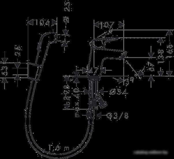 Смеситель Hansgrohe Logis 71290000