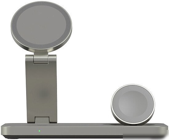 Беспроводное зарядное Magssory Yoga 3 в 1 Charging Station для Apple Qi2 WCH016t (титан)