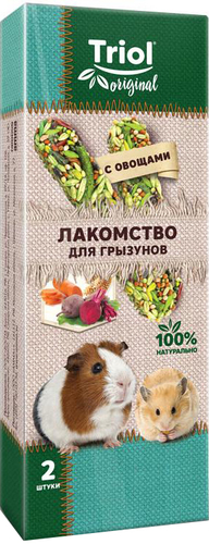 Лакомство для грызунов Triol Original Лакомство для грызунов с овощами 2 шт