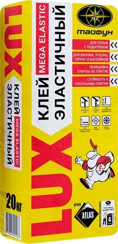 Клей для плитки Тайфун Lux повышенный эластичности (20 кг)