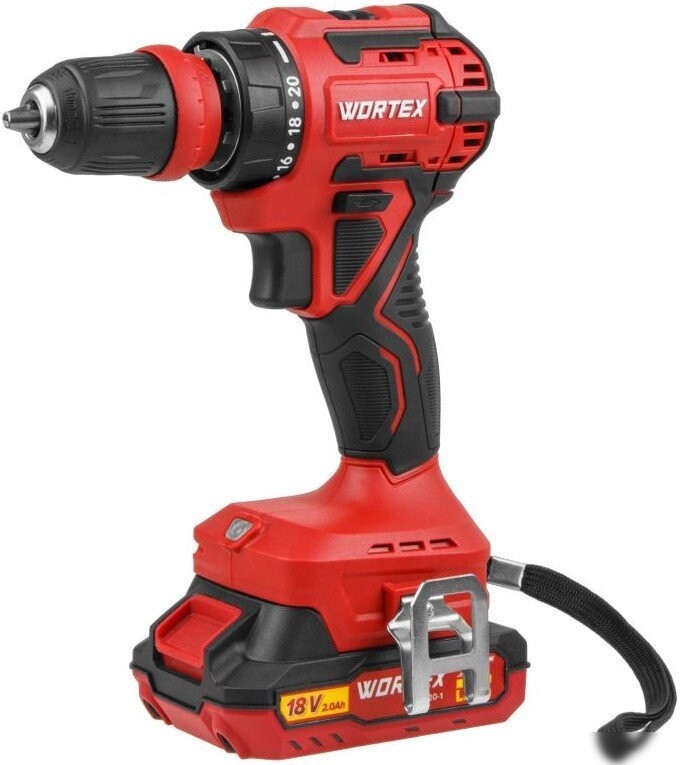 Дрель-шуруповерт Wortex BD 2025 LiSET ALL1 XLT 1325843 (с 2-мя АКБ, кейс)