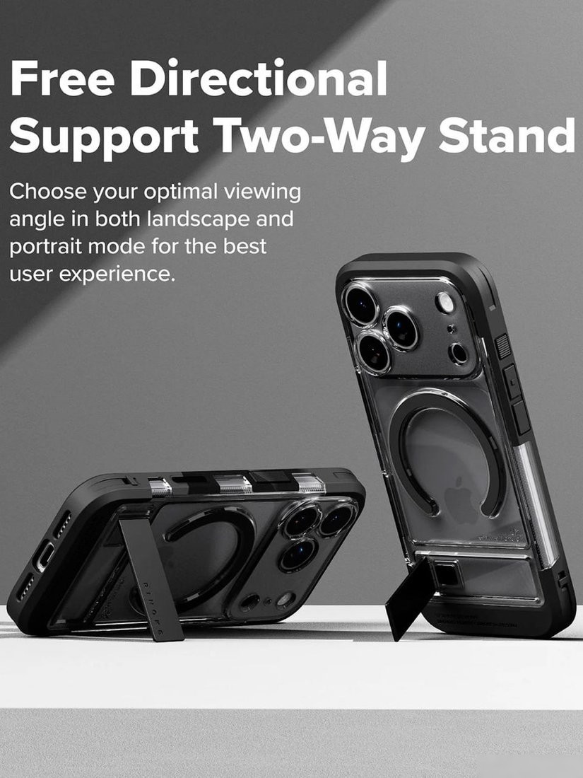 Чехол для телефона Ringke Ux Magnetic для iPhone 17 Pro Smoke Black