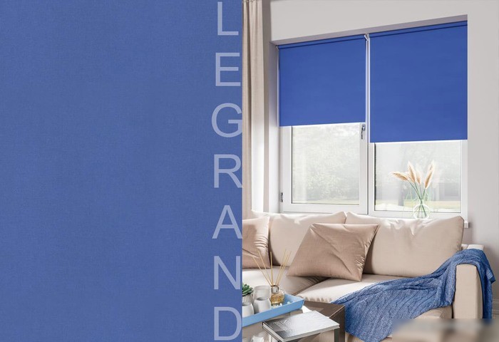 Рулонные шторы Legrand Блэкаут 42.5x175 (синий)