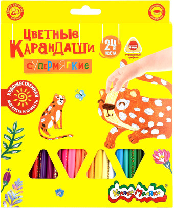 Набор цветных карандашей Каляка-Маляка КМКМ24 (24цв)