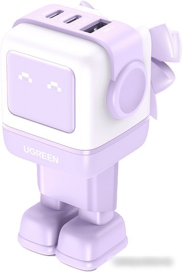 Сетевое зарядное Ugreen Nexode RG 65W CD361 (белый/сиреневый)