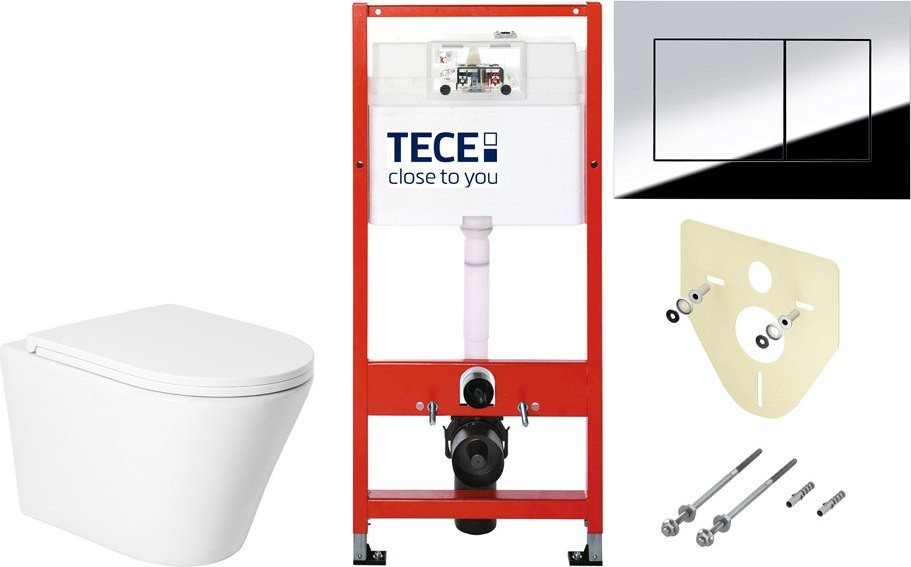Унитаз подвесной Saniteco KW-9005W + TECE Kit 9400412