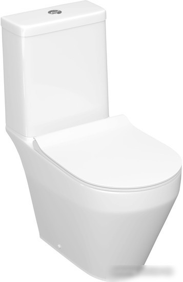 Унитаз напольный Керамин Бари R (Бергамо Slim с микролифтом, 2-режимный слив)