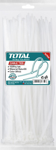 Стяжка для кабеля Total THTCT45076 (100 шт)
