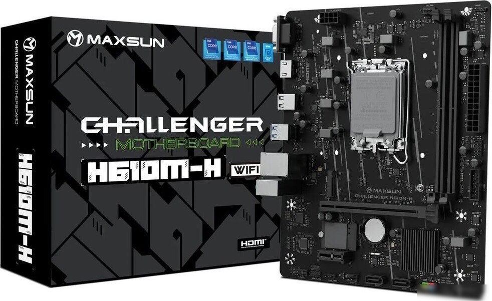 Материнская плата Maxsun Challenger H610M-H V1 WiFi
