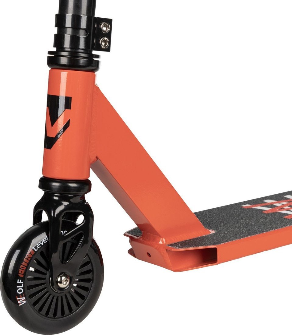 Трюковый самокат Novatrack Wolf 100P.WOLF.RD25 (красный)