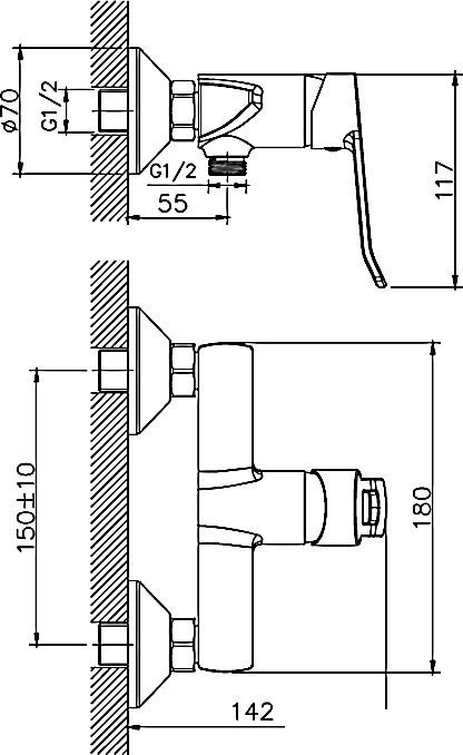Гигиенический душ Haiba HB55556