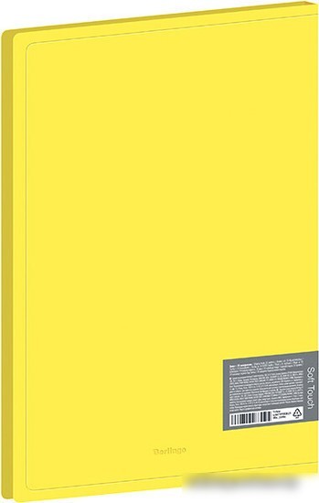 Папка для бумаг Berlingo Soft Touch DB4_20984 (желтый)