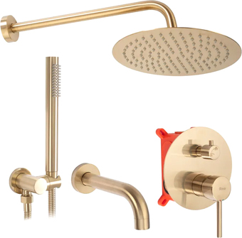 Душевая система Rea Lungo Matt Gold REA-P6609