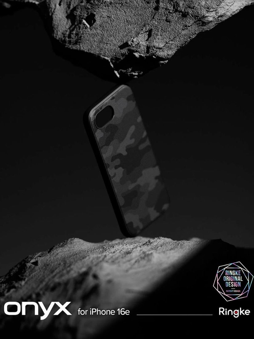 Чехол для телефона Ringke Onyx для iPhone 16e Camo Black