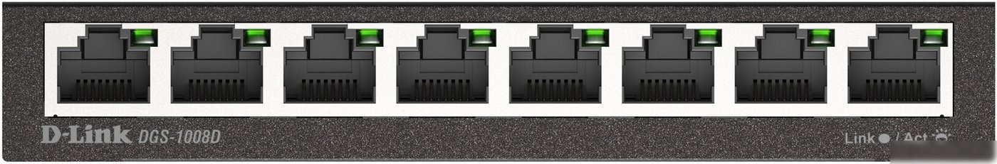 Неуправляемый коммутатор D-Link DGS-1008D/R1A