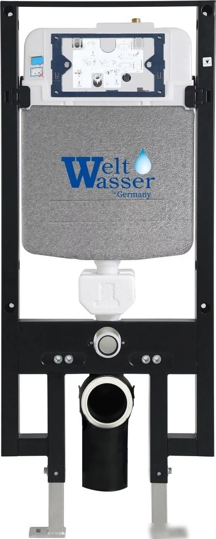 Унитаз подвесной Saniteco KW-9004W в комплекте с инсталляцией + 497 + RD-CR