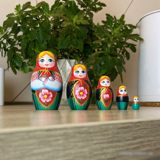 Развивающая игра Брестская Матрешка В белорусском традиционном костюме (набор 5 шт)