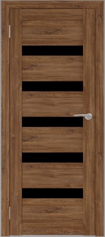 Межкомнатная дверь Юни Бона 03 (ч) 70x200 (дуб стирлинг/черное белое)