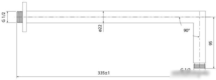 Держатель верхнего душа IDDIS Built-in Shower 001SB33i61