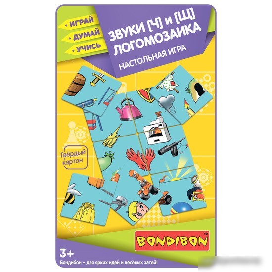 Мозаика/пазл Bondibon Логомозаика. Звуки Ч и Щ ВВ5548
