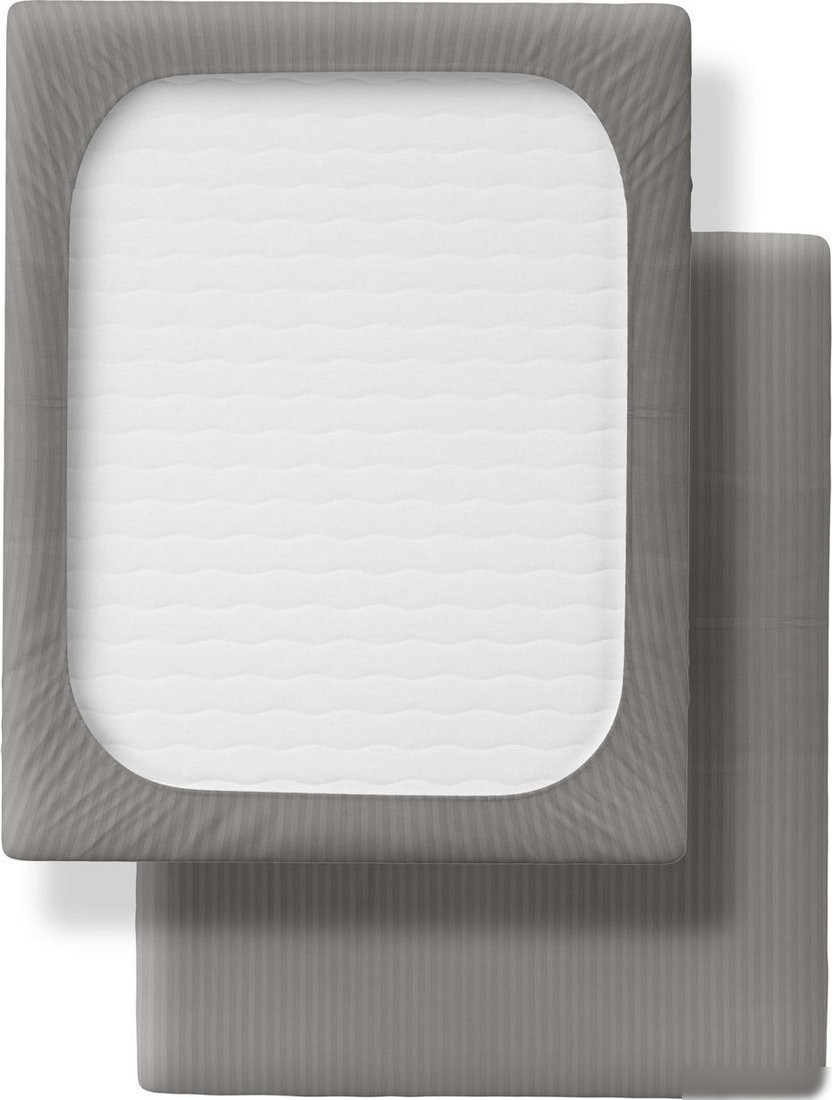 Постельное белье Verossa Stripe на резинке 180x200x30 784511 (Gray)
