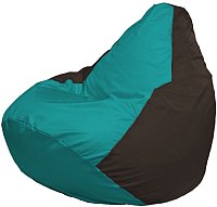 Кресло-мешок Flagman Груша Супер Мега 4XL Г5.1-298 (бирюзовый/коричневый)