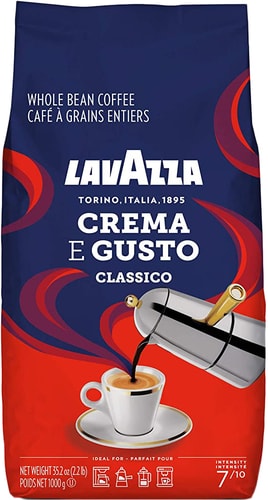 Кофе Lavazza Crema e Gusto Classico в зернах 1 кг