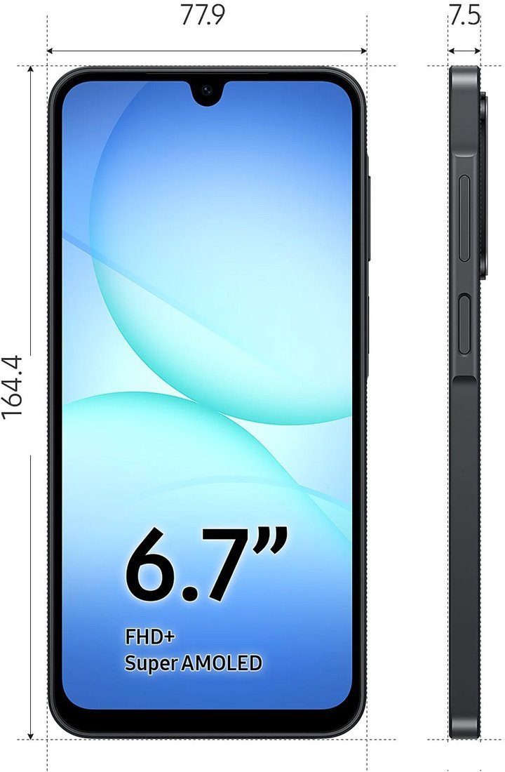 Телефон Samsung Galaxy A17 5G SM-A176B 4GB/128GB (черный)
