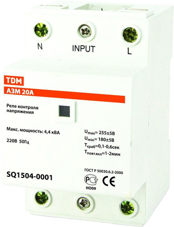 Реле напряжения TDM Electric SQ1504-0004