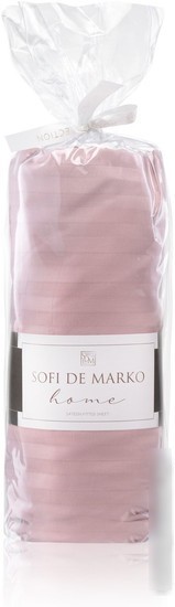 Постельное белье Sofi De MarkO Морган 160х200х30 Пр-Мг-пр-160х200х30 (пепельно-розовый)