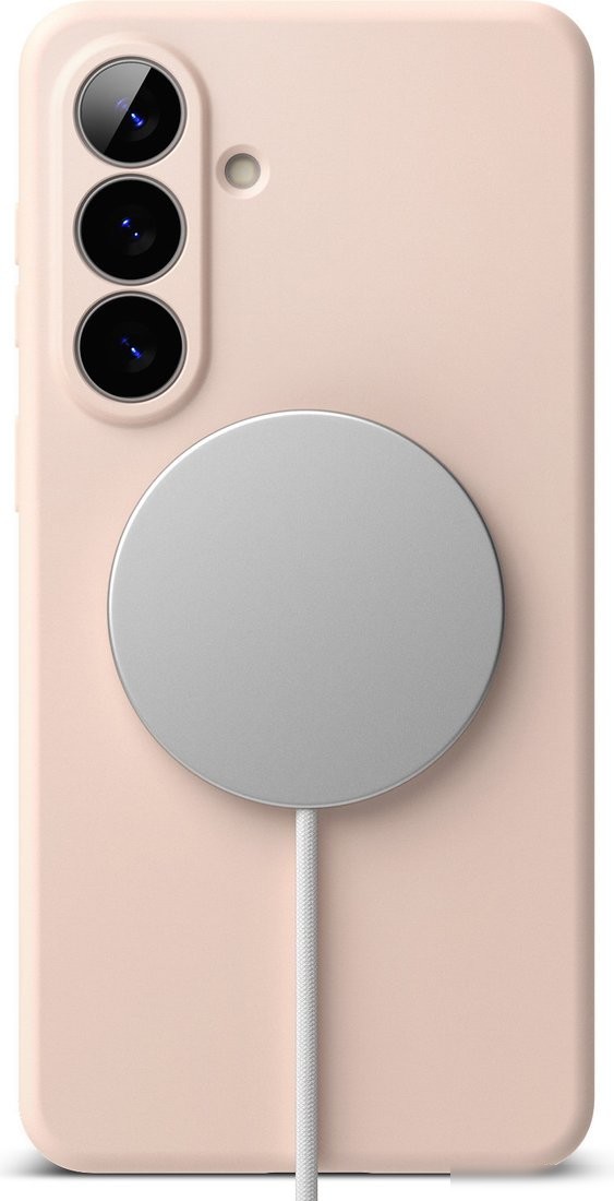 Чехол для телефона Ringke Silicone Magnetic для Galaxy S26 Plus (Pink Sand)