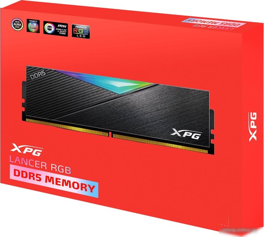 Оперативная память ADATA XPG Lancer RGB 2x16ГБ DDR5 6400 МГц AX5U6400C3216G-DCLARBK