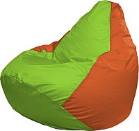 Кресло-мешок Flagman Груша Супер Мега 4XL Г5.1-163 (салатовый/оранжевый)