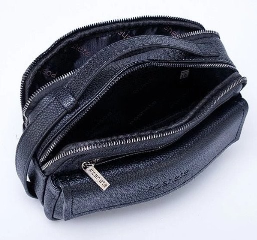 Мужская сумка Poshete 249-6610-1-BLK (черный)
