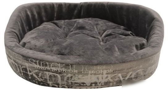 Лежак Homepet Plush №3 84193 (57x45x20см, графит) Лежак Homepet Plush №3 84193 (57x45x20см, графит)