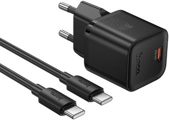 Сетевое зарядное Hoco N66 USB Type-C (черный)