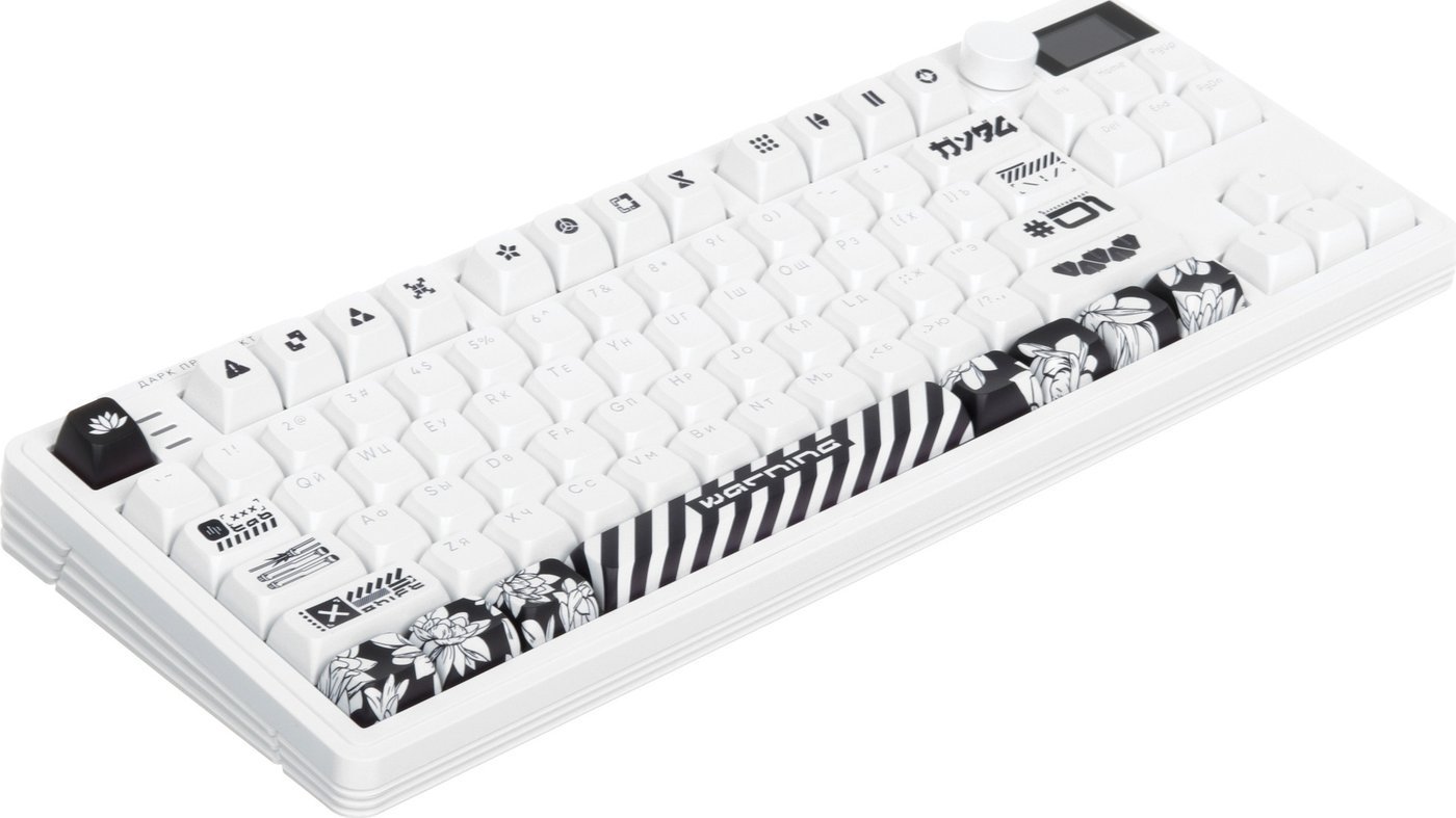 Клавиатура Dark Project KD87A+Numpad (G3ms Moonstone Switch, белый)