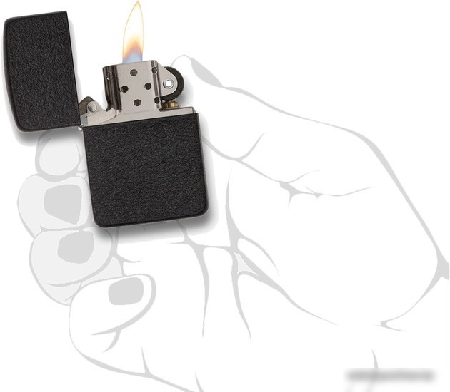 Зажигалка Zippo Black Crackle 1941 Replica [28582-000003]