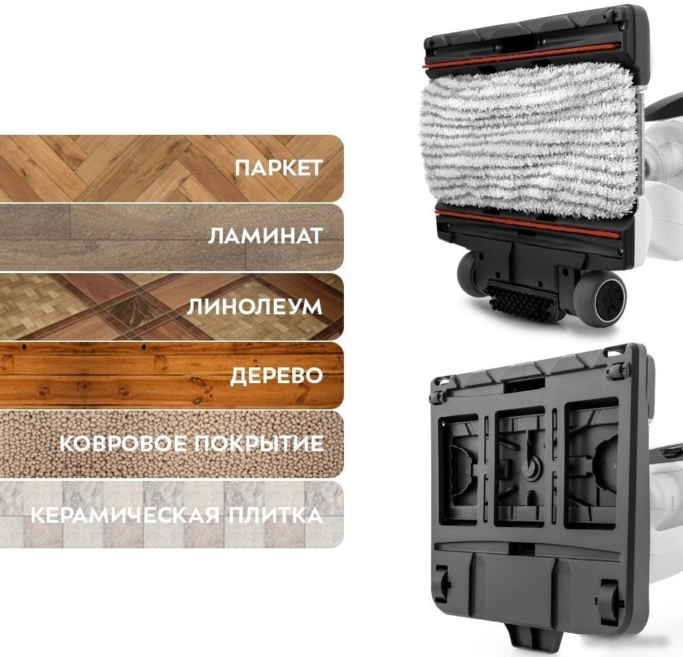 Вертикальный моющий пылесос Kitfort KT-556