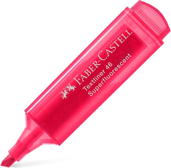 Текстовыделитель Faber Castell Textliner 154621 (флуоресцентный красный)