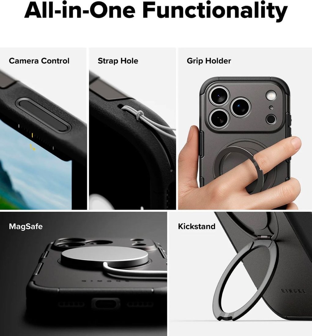 Чехол для телефона Ringke Alles для iPhone 17 Pro Max Gun Metal