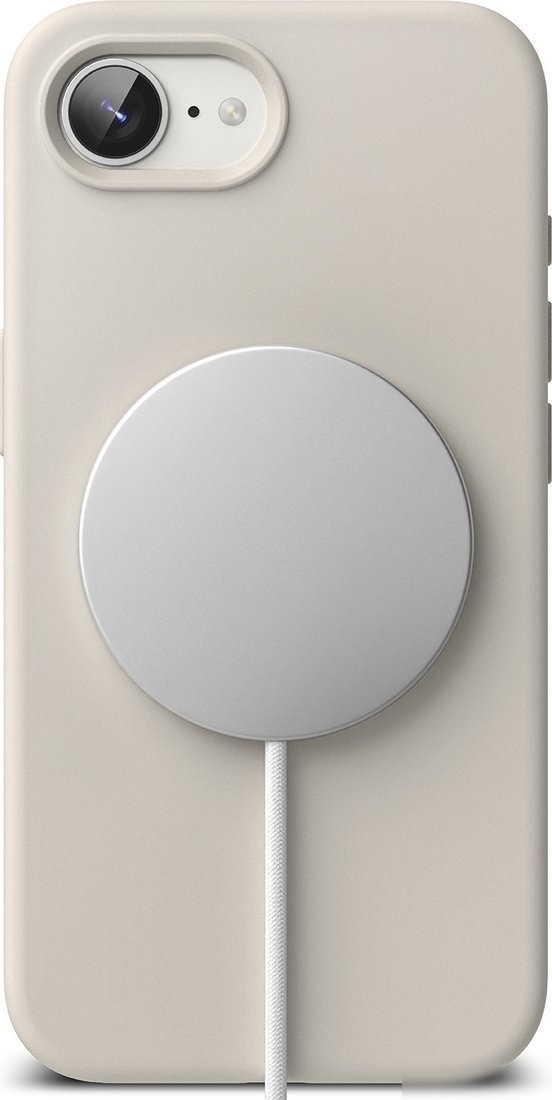 Чехол для телефона Ringke Silicone Magnetic для iPhone 17e/16e (Stone)