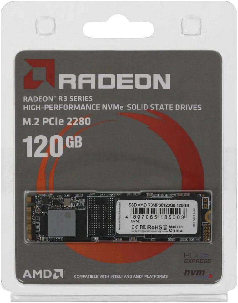 SSD AMD Radeon R3 120GB R3MP30120G8