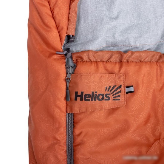 Спальный мешок Helios Toro Wide 200R (правая молния, оранжевый)