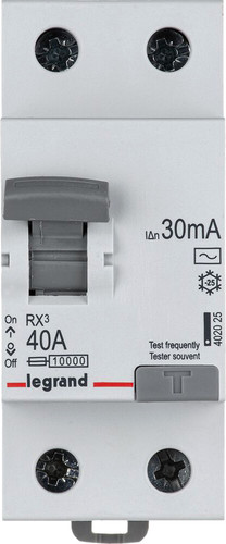 Устройство защитного отключения Legrand RХ3 2P 40A 30mA 10kA 2M тип АС 402025